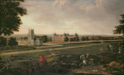 Euston Hall és a templom alkotó: English School